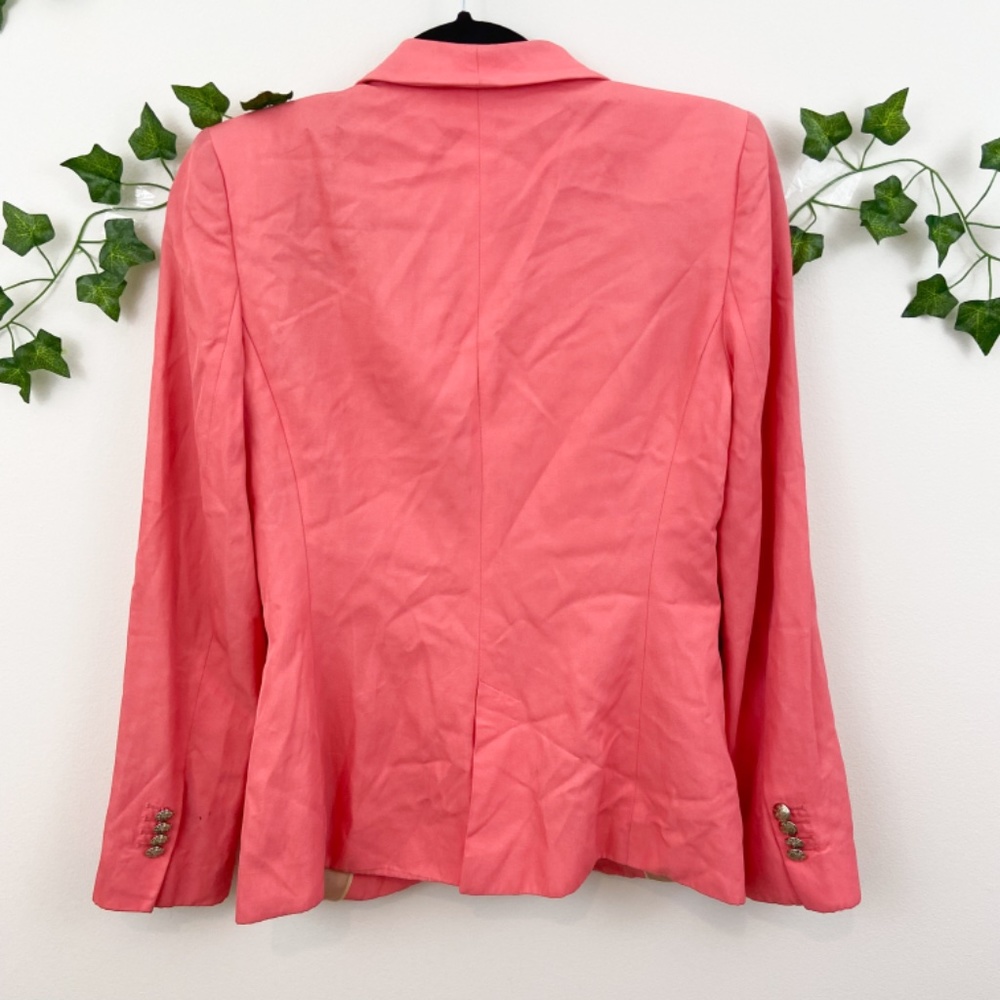 Zara women pink double breasted chic blazer Sz S - Picture 2 of 12